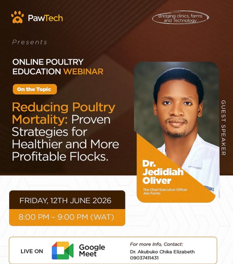 PawTech Online Poultry Education Webinar — Friday 12th June 2026